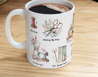 Sewing Lover-koffiemok: quiltcadeaus voor vrouwen