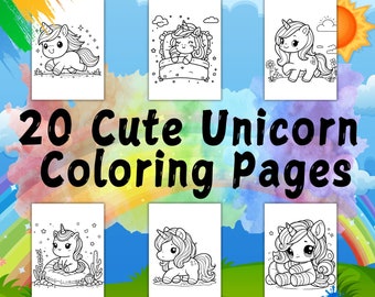 Unicorn coloring pages, Unicorn page, Easy coloring, Cute unicorn, Unicorn activity, coloring for kids