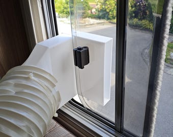 Caravan / Motorhome Sliding Window AC Exhaust Adapter | Portable Air Conditioner Vent for RV Side Window