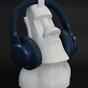 Supporto per cuffie Moai, Statua dell&#39;Isola di Pasqua, Ufficio, Scrivania, Diversi colori, Alta qualità