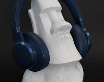 Soporte para auriculares Moai, estatua de la Isla de Pascua, oficina, escritorio, diferentes colores, alta calidad