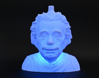 Soporte para auriculares con luz RGB de Albert Einstein, soporte para auriculares, oficina, escritorio, diferentes colores, alta calidad