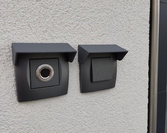 Protective Cover for Doorbell Button, Fingerprint Reader or Outlet – Available in Multiple Widths