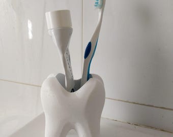 Portacepillos de dientes impreso en 3D: organizador de baño novedoso, regalo para dentistas