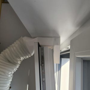 Portable AC Window Exhaust Adapter | Side-Hinged Window Vent | Custom Hose Size