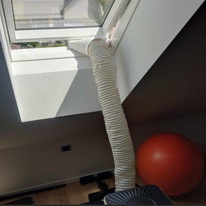 Adaptador para sistemas de aire acondicionado móviles - Adaptador de escape de aire acondicionado - Para ventanas de techo, clima velux, ventanas, ventanas de techo