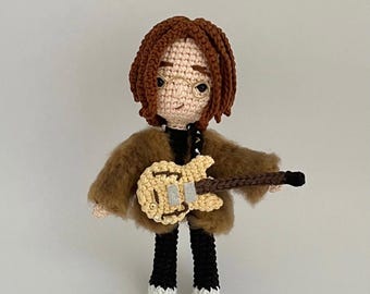 Crochet Pattern: John Lennon Got Back Amigurumi (PDF Download)