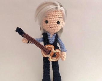 Crochet Pattern: Paul McCartney Got Back Tour, 3 Instruments Amigurumi (PDF Download)