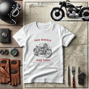 Retro Motorcycle Shirt, Vintage Biker Tee, Classic Moto Graphic, 70s Motorcycle Fashion, Old School Biker Style, Cafe Racer Shirt, Biker dad