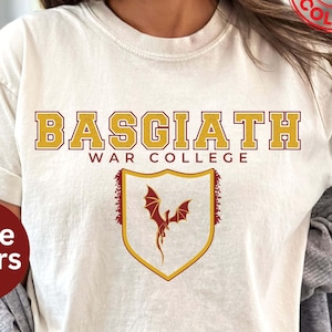 Basgiath War College Shirt, Fourth Wing Merch, Dragon Rider Shirt, Bookish Gifts, Empyrean Shirt, Onyx Storm Shirt, Fantasy Reader Gifts