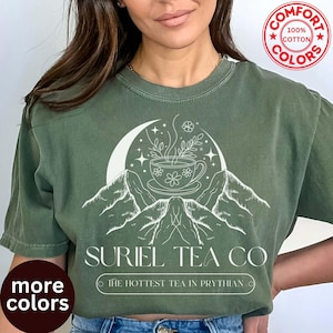 Suriel Tea Co Shirt, Book Lover Shirt, Tea Lover Gift, Sarah J Mass Shirt,  Acotar Shirt, Retro Bookish Shirt,  A Court Of Thorns and Roses
