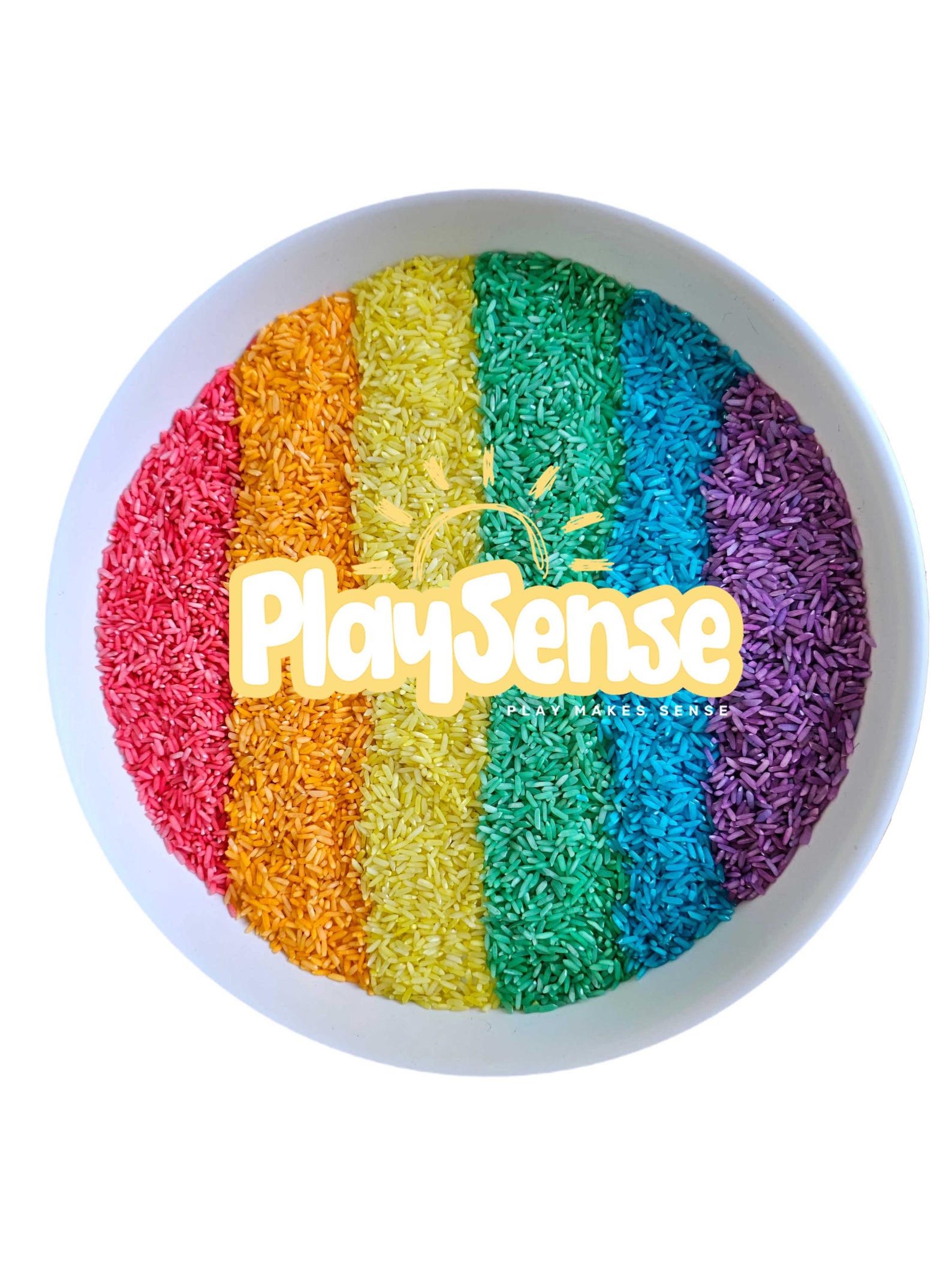Rainbow Sensory Rice X 6 Colours | Sensory Rice | Rainbow Rice ...