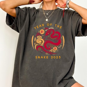 Chinese  Mystical New Year 2025 Of The Snake Shirt,Lunar New Year 2025,Reptile Shirt,Snake Lover Gift,Snake tshirt,Concert shirt,