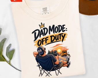Back to School Dad Shirt, Dad Mode Off Duty, Funny Dad Tee, School Pickup, Retro Dad Gift, First Day of School