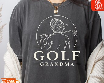 Vintage Golf Grandma Shirt, Golf Grandma Gift, Funny Grandma Golfer Tee, Golf Lover Grandma Tshirt, Comfort Colors 1717