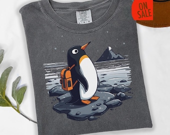 Nihilist Meme Penguin Shirt - Funny Hiker Tshirt - Penguin Lover Gifts