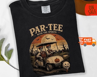 Vintage Halloween Shirt– Retro Halloween Graphic Tee, Cute Spooky Season Tshirt, Golf Lover Shirt