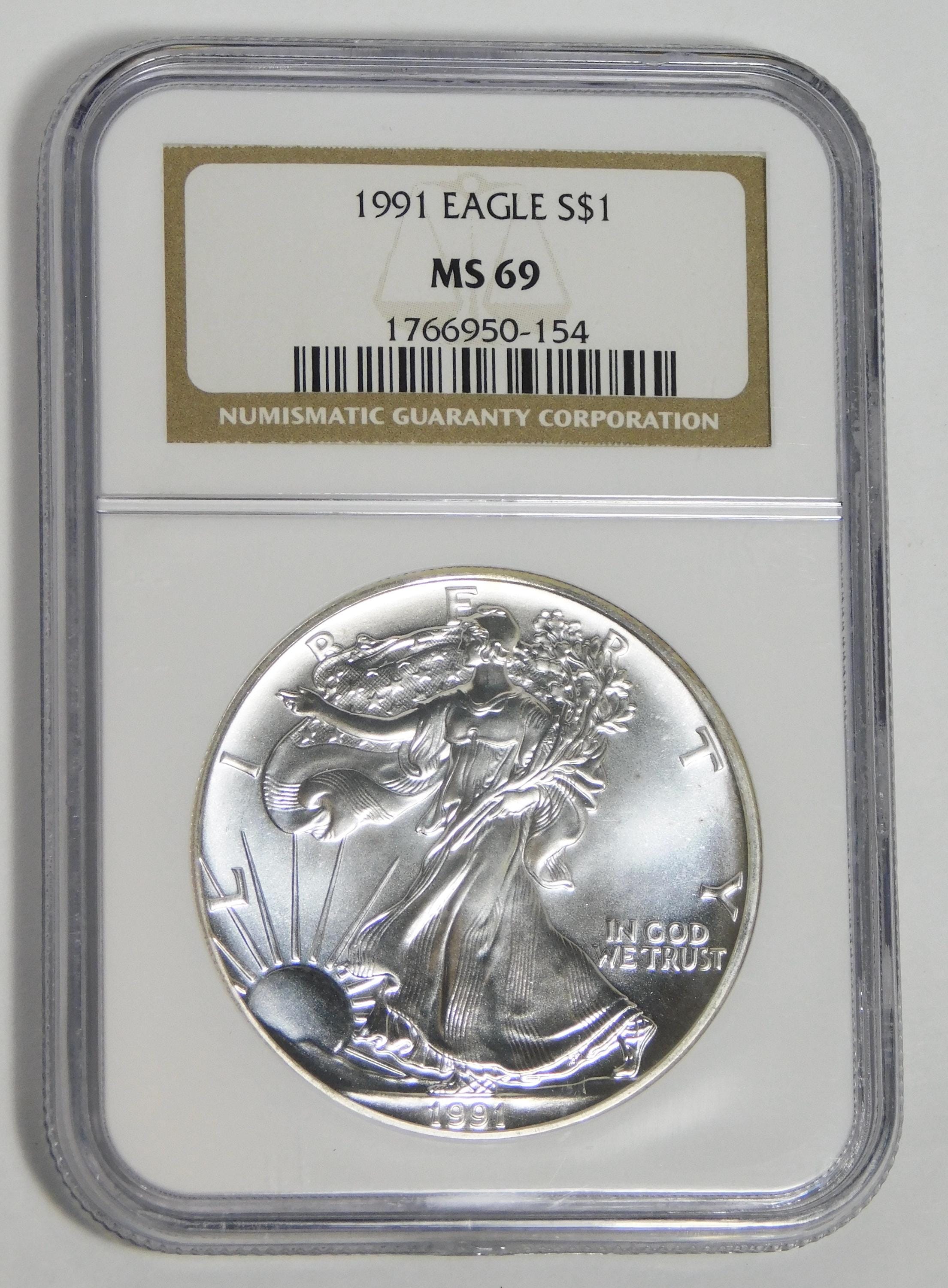 Silver Eagle Ms69 - Etsy