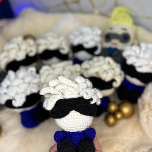 Gojo Satoru Crochet Pattern PDF – Anime Amigurumi Plush Digital Download, Jujutsu Inspired Crochet Doll Pattern, DIY Handmade Anime Gift