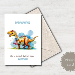 Cartão de dia dos pais, Cartão de dia dos pais Dadasaurus, Melhor pai, Melhor pai, Cartão de dia dos pais para imprimir, Cartão de aniversário para pais
