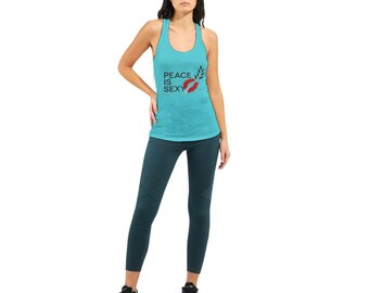 Peace is Sexy Women's Ideal Racerback Tank