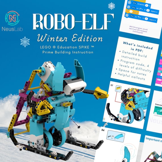 ロボエルフ LEGO® Education SPIKE™ Prime 組み立て説明書 - 冬季版 