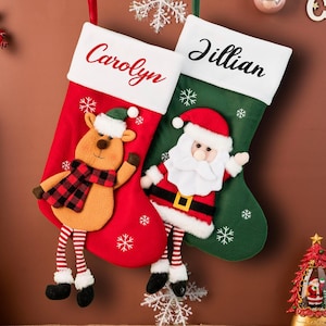 Custom Christmas Stocking for Family, Personalized Christmas Stockings with Name, Holiday Decor, Family Christmas Stocking, 2025 Xmas Gifts