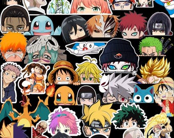 Set Di Adesivi Anime Disegnati In Acquerello Chibi Ragazza - Immagini - Foto 8