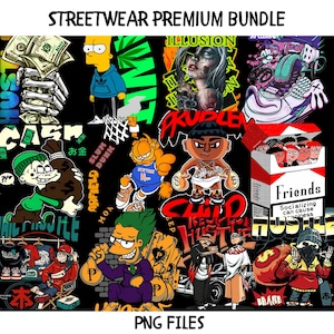 255+ Latest Streetwear Bundle |PNG| Tshirt Bundle | T-Shirt Print Design | Hip Hop T-Shirt | Pop Culture | T-Shirt Pod Design