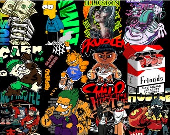 255+ Latest Streetwear Bundle |PNG| Tshirt Bundle | T-Shirt Print Design | Hip Hop T-Shirt | Pop Culture | T-Shirt Pod Design