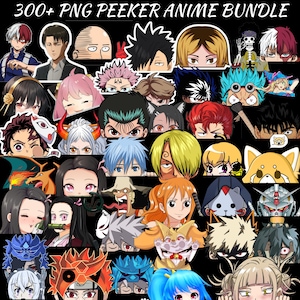 Anime Sticker Design Bundle | Best Sticker Designs | All Anime Designs | PNG Files | Special Anime Stickers | Instant Download
