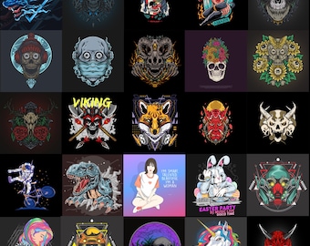 250+ Latest Streetwear Bundle |JPG| Tshirt Bundle | T-Shirt Print Design | Hip Hop T-Shirt | Pop Culture | T-Shirt Pod Design