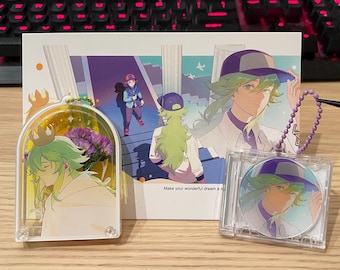 N Harmonia | Mini CD Charm | Dry Flower Charm | Postcard