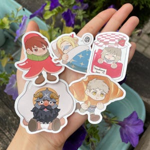 Dungeon Meshi Frühstückszeit Aufkleber