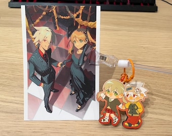 Soul Eater Fanart Postcard Wooden Charm