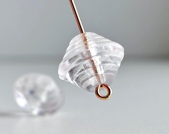 Acrylic Crystal Clear Layered Bicone Beads 14mm (12)