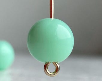 Round Seafoam Green Acrylic Beads 10mm (20)
