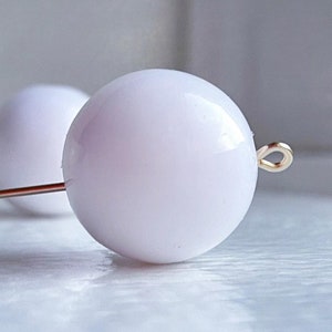 Opakweiße runde Acrylperlen 20 mm (8)