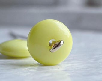 Yellow Acrylic Spacer Beads 10x4mm Saucer(20)