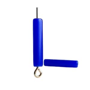 Vintage Cobalt Blue Lucite Tube Stick Beads 20mm (20)