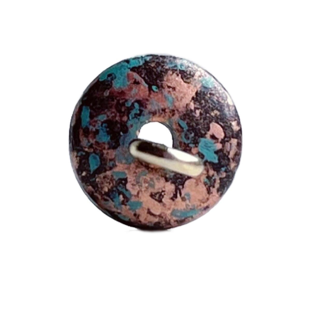 Verdigris Copper Spacer Acrylic Rondelle Beads Patina Aged 7mm (50)