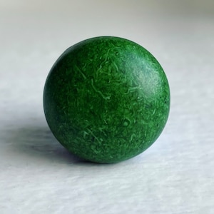 Vintage Green Lucite Washed Round Cabochons Cabs 24mm (6)