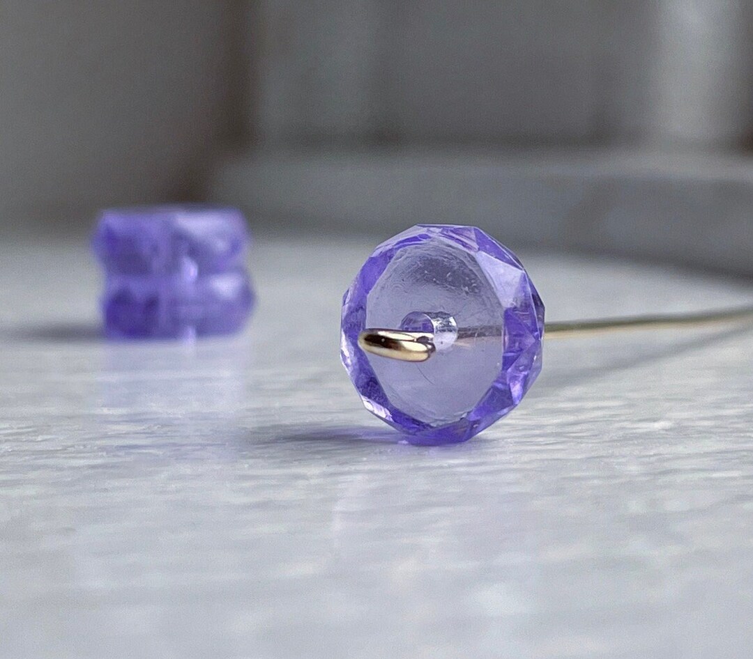 Perline distanziali piatte e rotonde in ottone con zirconia cubica