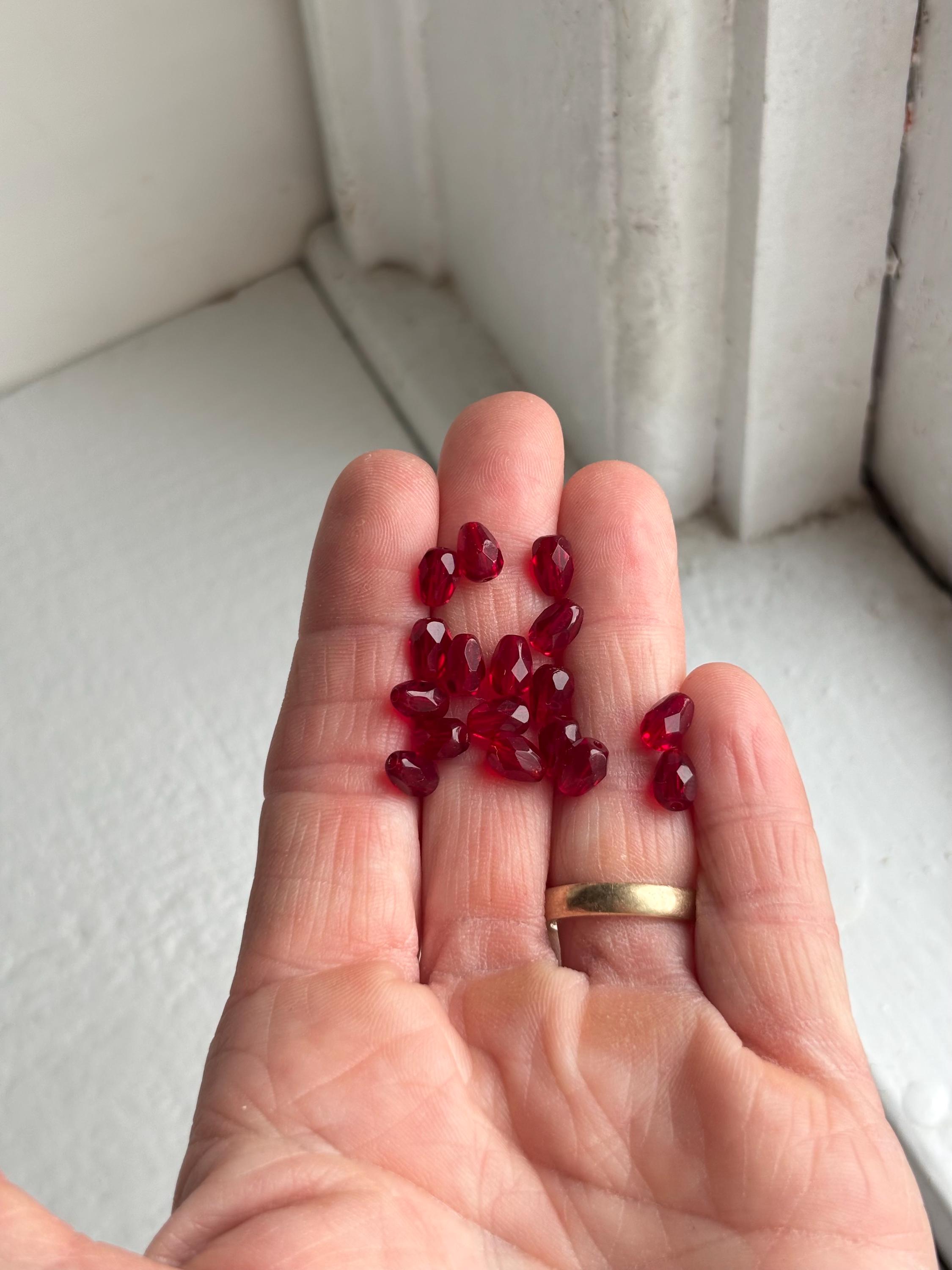 Perles à enfiler perles artisanales blanc crème 12mm 300g
