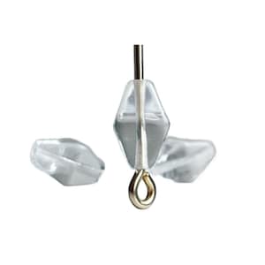 Czech Glass Beads Crystal Clear Bicone 9mm (30)