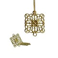 Filigree Brass Square 2 Loop Connectors Findings 16mm (16)