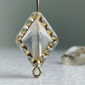 Crystal Gold Acrylic Diamond Shaped Bicone Beads 18mm 16 image 1