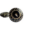 Etched Black Gold Acrylic Saucer Spacer Beads 17mm (16)