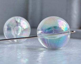 AB Aurora Borealis okrągłe kryształowe koraliki akrylowe 20 mm (6)