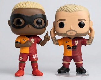 Figura de vinilo de Icardi Osimhen con colección de fútbol personalizada de Numay (sin caja)